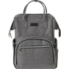 Sac à dos à langer gris
