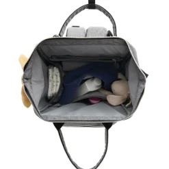 Sac à dos à langer gris