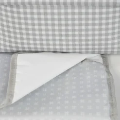 Sac à dos à langer I love vichy gris