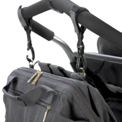 Sac à dos à langer jumeaux Twin Glam Goldie anthracite