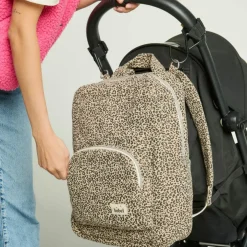 Sac à dos à langer Léopard beige