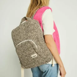 Sac à dos à langer Léopard beige
