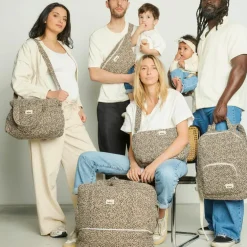 Sac à dos à langer Léopard beige
