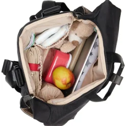 Sac à dos à langer Quinn Eco noir