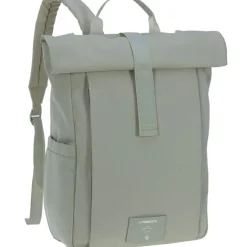 Sac à dos à langer Rolltop Up vert argenté Green Label