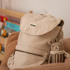 Sac à dos à langer évolutif nid d'abeille Chair