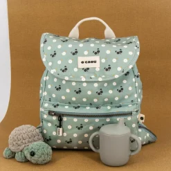 Sac à dos à langer évolutif Panda Bleu-Vert