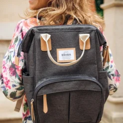 Sac à dos à langer Wellington gris chine foncé