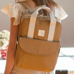 Sac à dos à pois Poppy Cannelle
