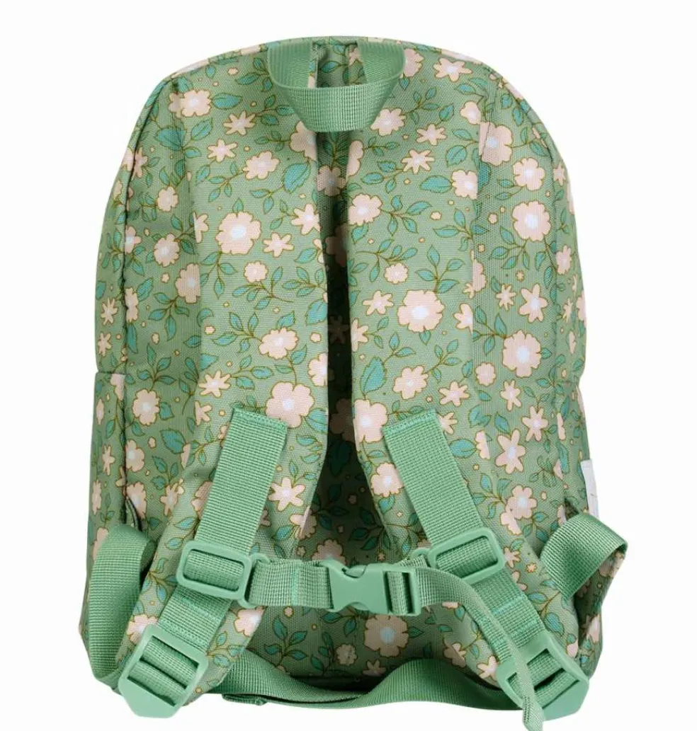 Sac à dos bébé Fleurs sauge