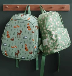 Sac à dos bébé Fleurs sauge