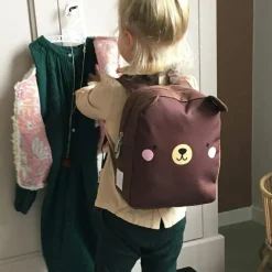 Sac à dos bébé marron Ours