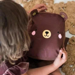 Sac à dos bébé marron Ours