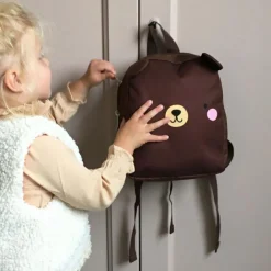 Sac à dos bébé marron Ours