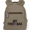 Sac à dos bébé My first bag toile kaki (24 cm)
