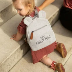 Sac à dos bébé My first bag canvas gris (24 cm)