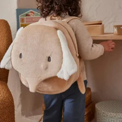 Sac à dos en veloudoux Bali, Moka & Snow