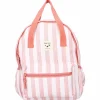 Sac à dos enfant à anses Rayures roses