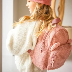 Sac à dos enfant Beary Excited Ours bouclette vieux rose