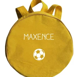 Sac à dos enfant jaune moutarde (personnalisable)