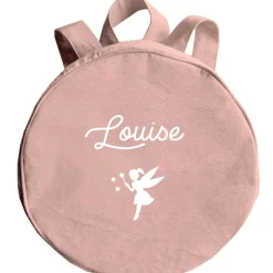 Sac à dos enfant rose poudré (personnalisable)