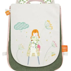 Sac à dos La fille et le lapin (personnalisable)