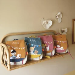 Sac à dos Les copains d'abord Ours (personnalisable)