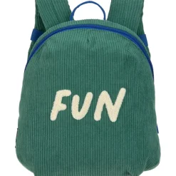Sac à dos Little Gang velours Fun Ocean green