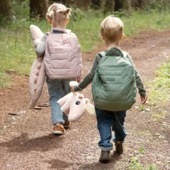 Sac à dos matelassé enfant Croco Rose