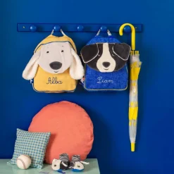 Sac à dos Pilou jaune Puce et Pilou (personnalisable)