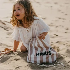 Sac à ficelles enfant rayures rose