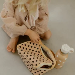 Sac à goûter isotherme Cœurs Saumon
