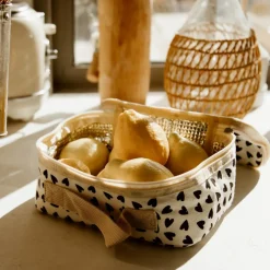 Sac à goûter isotherme Cœurs Ecru