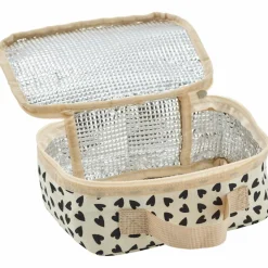 Sac à goûter isotherme Cœurs Ecru