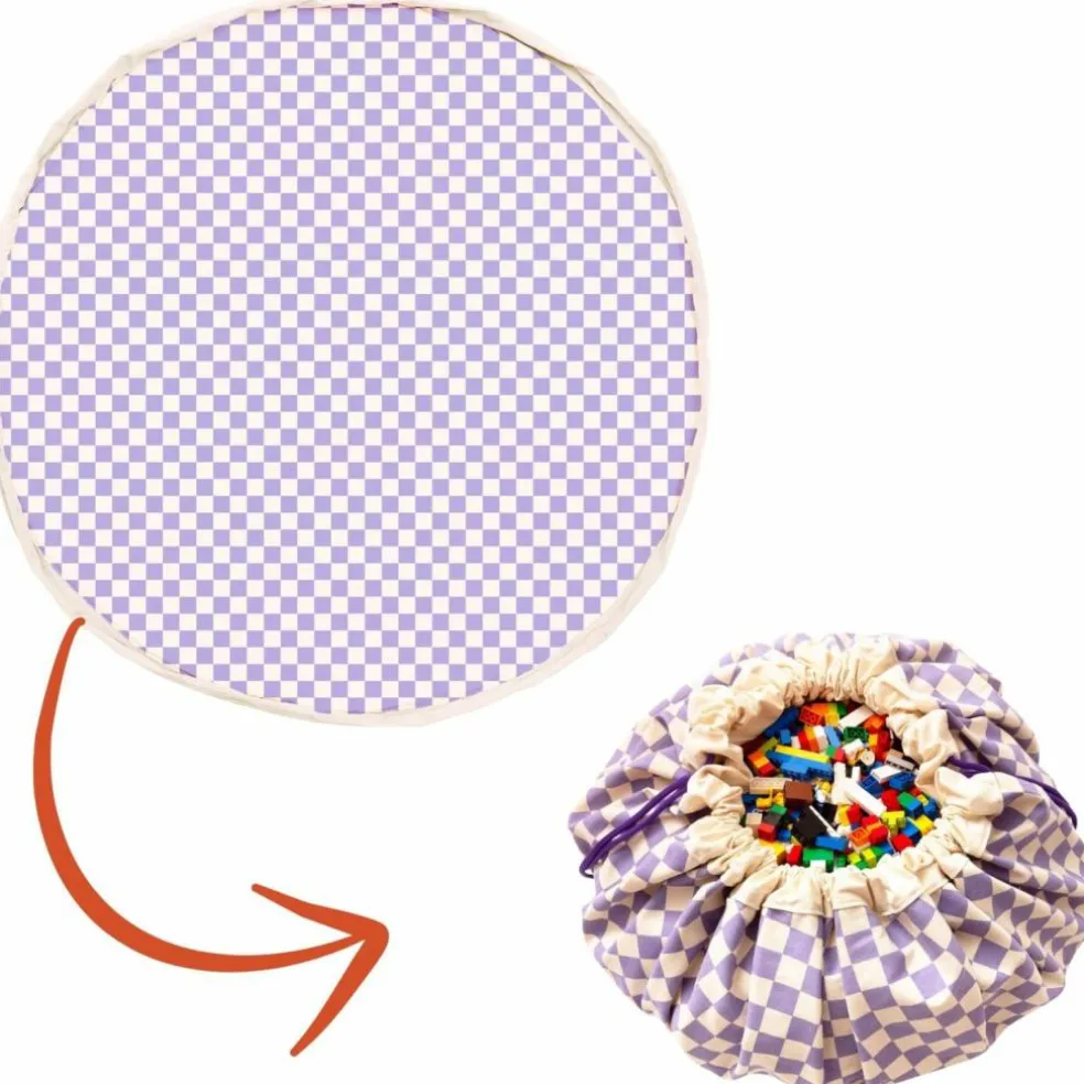 Sac à jouet 2 en 1 Noomad Original Vichy Purple