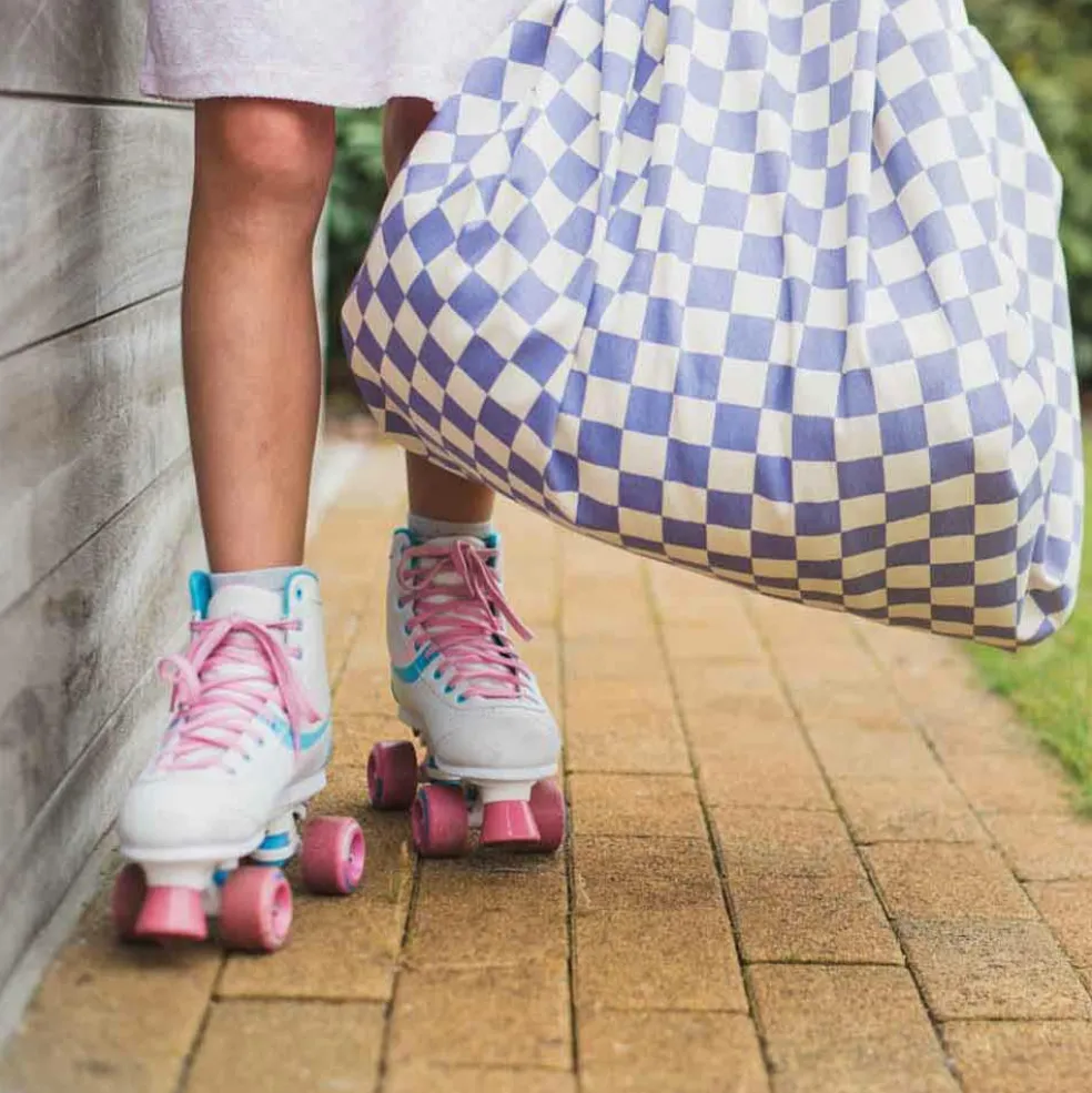 Sac à jouet 2 en 1 Noomad Original Vichy Purple