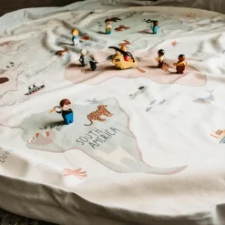 Sac à jouet 2 en 1 réversible Noomad Original Worldmap