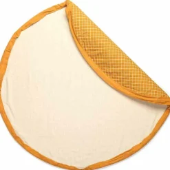 Sac à jouets 2 en 1 Noomad Original Organic Grid Mustard