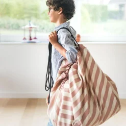Sac à jouets 2 en 1 Noomad Original Stripes Pink