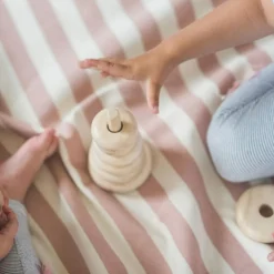 Sac à jouets 2 en 1 Noomad Original Stripes Pink