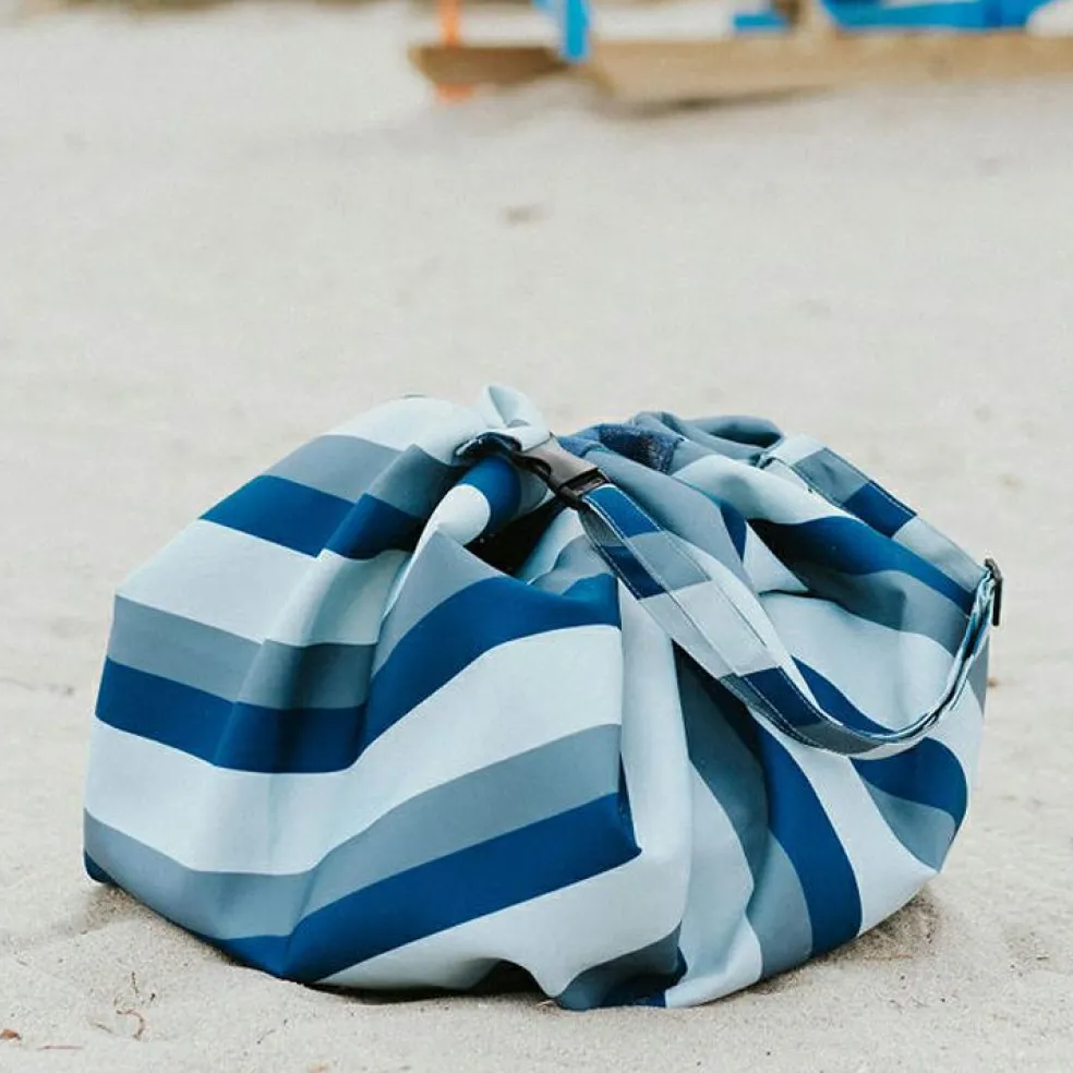 Sac à jouets 2 en 1 Noomad Outdoor Blue-Green Stripes