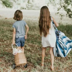 Sac à jouets 2 en 1 Noomad Outdoor Blue-Green Stripes