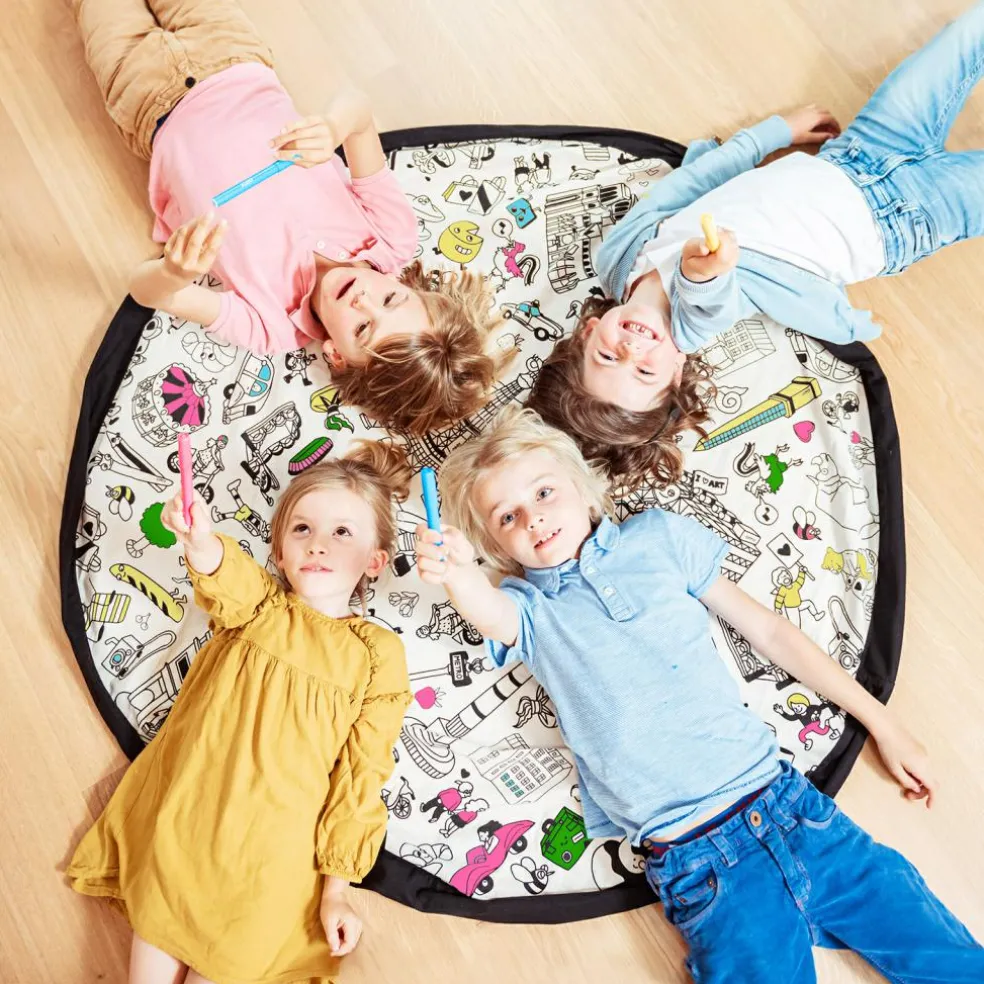 Sac à jouets 2 en 1 réversible Noomad Original Color my bag OMY Paris