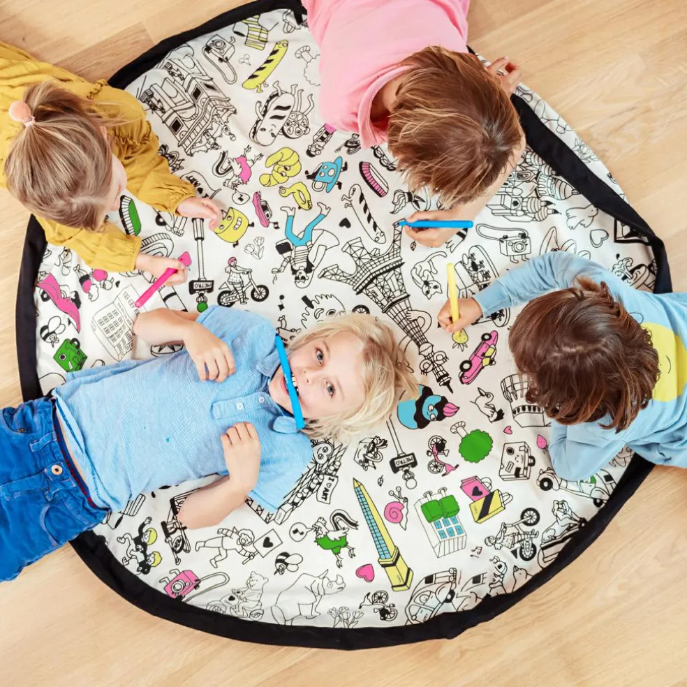 Sac à jouets 2 en 1 réversible Noomad Original Color my bag OMY Paris