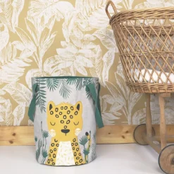 Sac à jouets léopard Sören (30 x 40 cm)