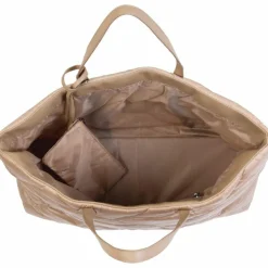 Sac à langer à anses Family bag matelassé beige