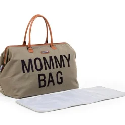 Sac à langer à anses Mommy bag matelassé kaki