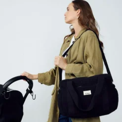 Sac à langer à anses noir réglisse Comme un bonbon