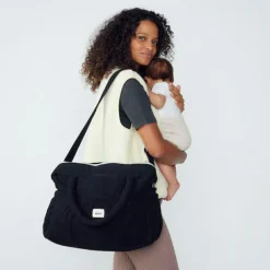 Sac à langer à anses noir réglisse Comme un bonbon