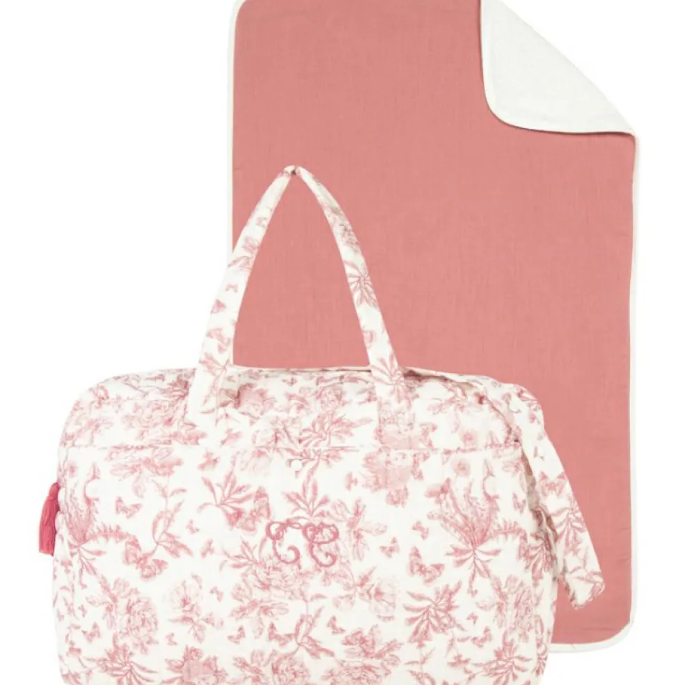 Sac à langer à anses Toile de Jouy